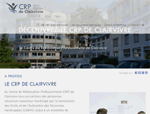 Tablet Screenshot of crp-clairvivre.fr